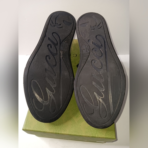 Gucci GG Canvas Low 'Grey Black - Picture 5 of 12